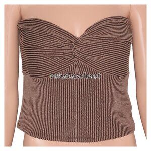 Madden Girl Juniors' Twist Bust Pucker Rib Tube Top NWT